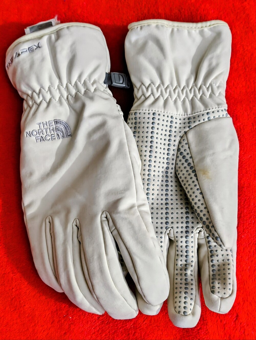 The North Face Off White Grip Ski Gloves